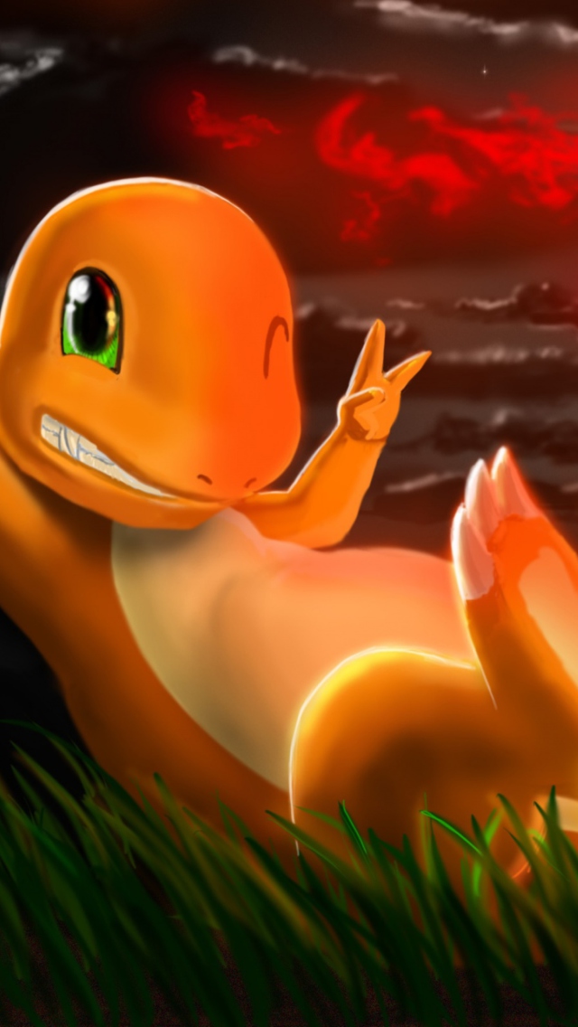 Das Charmander Pokemon Wallpaper 640x1136