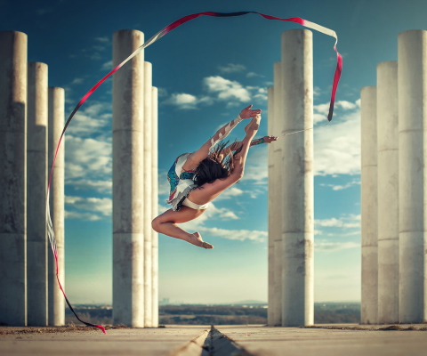 Screenshot №1 pro téma Gymnastics Jump 480x400