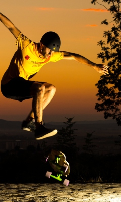 Das Skater Boy Wallpaper 240x400