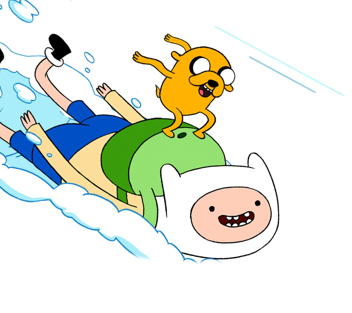 Das Adventure Time with Finn and Jake Wallpaper 1440x1280