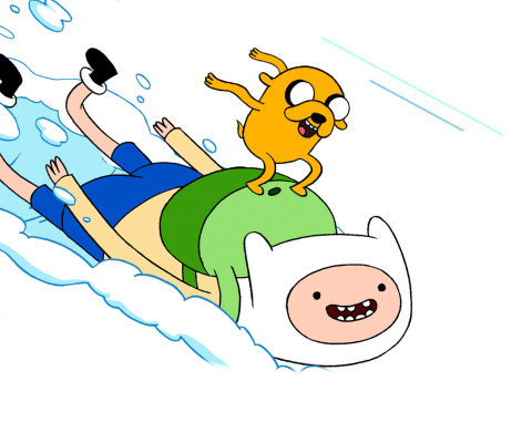 Fondo de pantalla Adventure Time with Finn and Jake 480x400