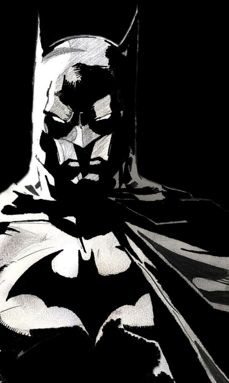 Das Batman Artwork Wallpaper 768x1280