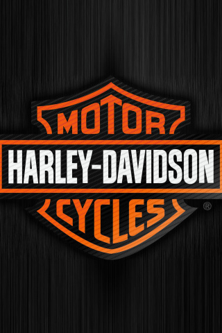Fondo de pantalla Harley Davidson Logo 320x480