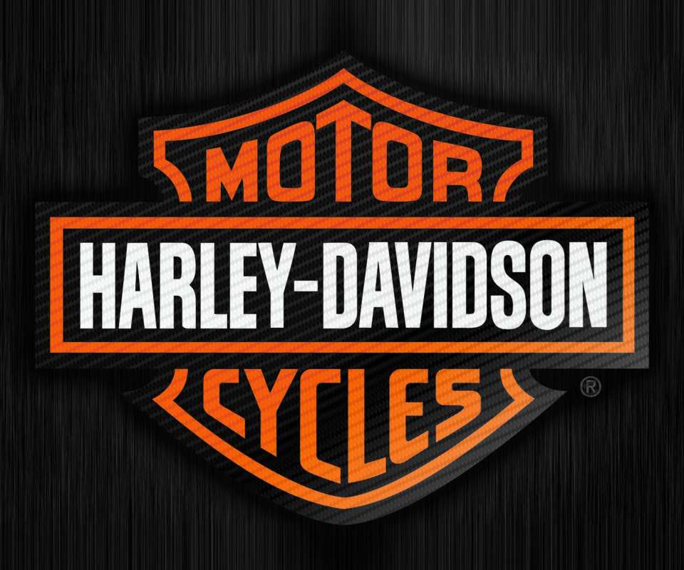 Das Harley Davidson Logo Wallpaper 960x800