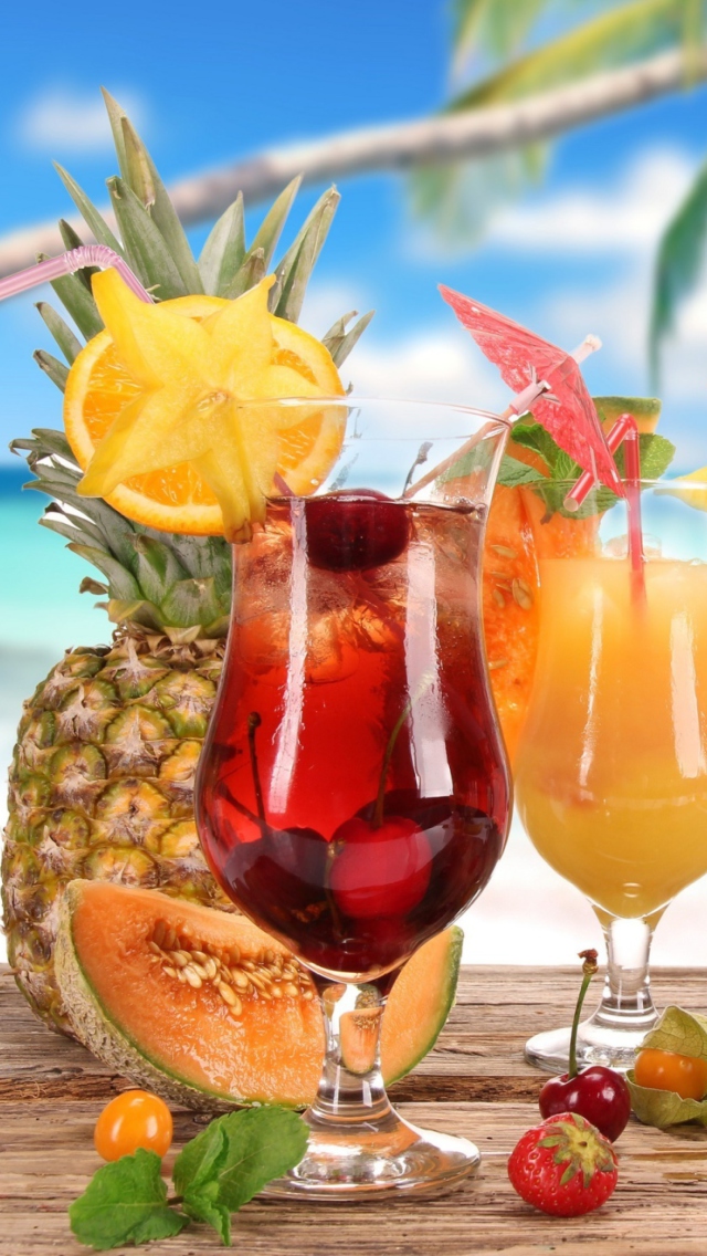 Screenshot №1 pro téma Summer Cocktails 640x1136