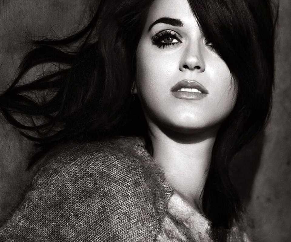 Katy Perry Black And White screenshot #1 960x800