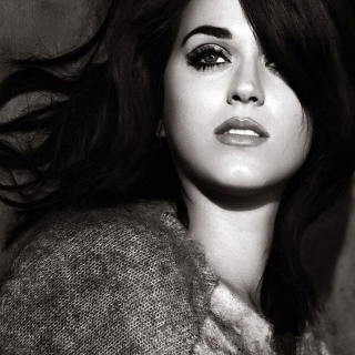 Katy Perry Black And White - Obrázkek zdarma pro iPad 2