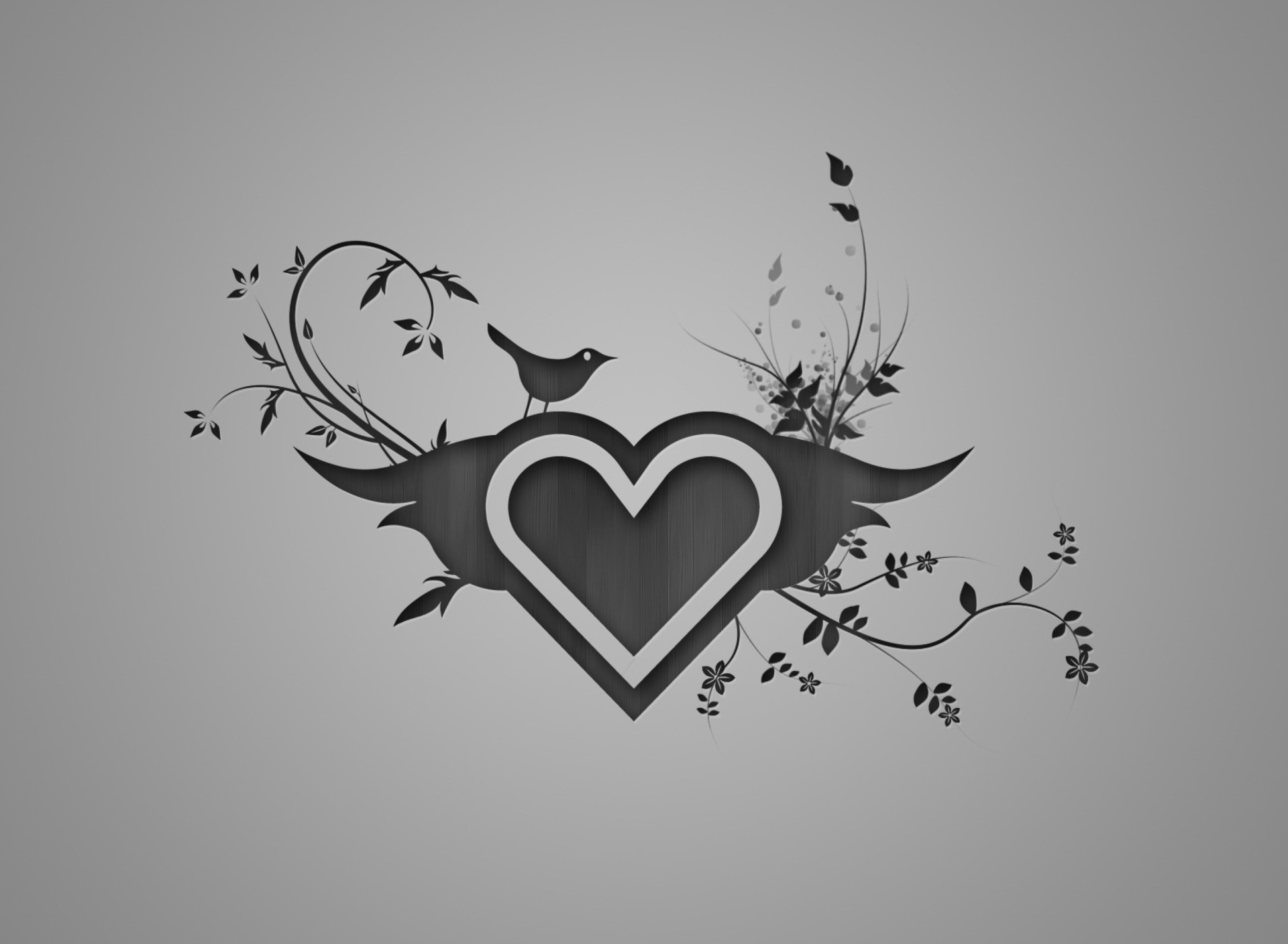 Fondo de pantalla Bird Singing In Heart 1920x1408