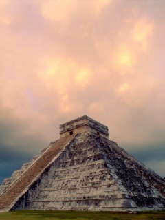 Screenshot №1 pro téma Chichen Itza Yucatan Mexico - El Castillo 240x320