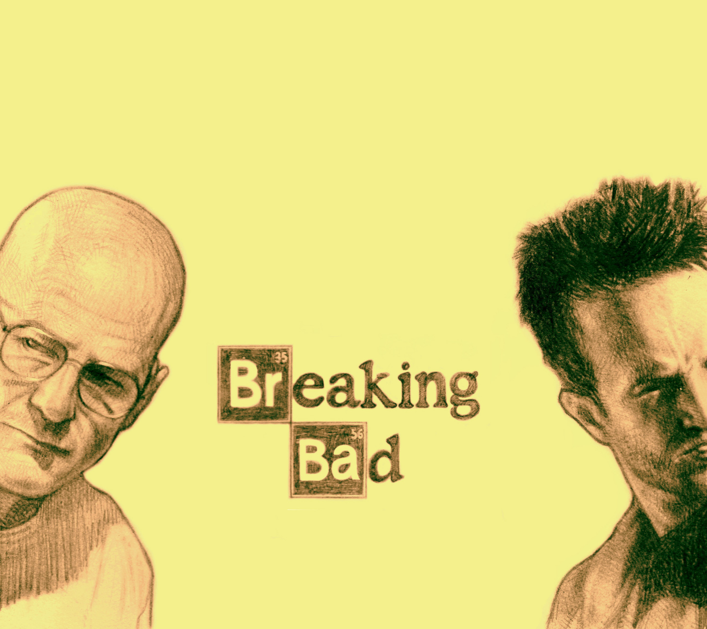 Обои Walter White and Jesse Pinkman in Breaking Bad 1440x1280