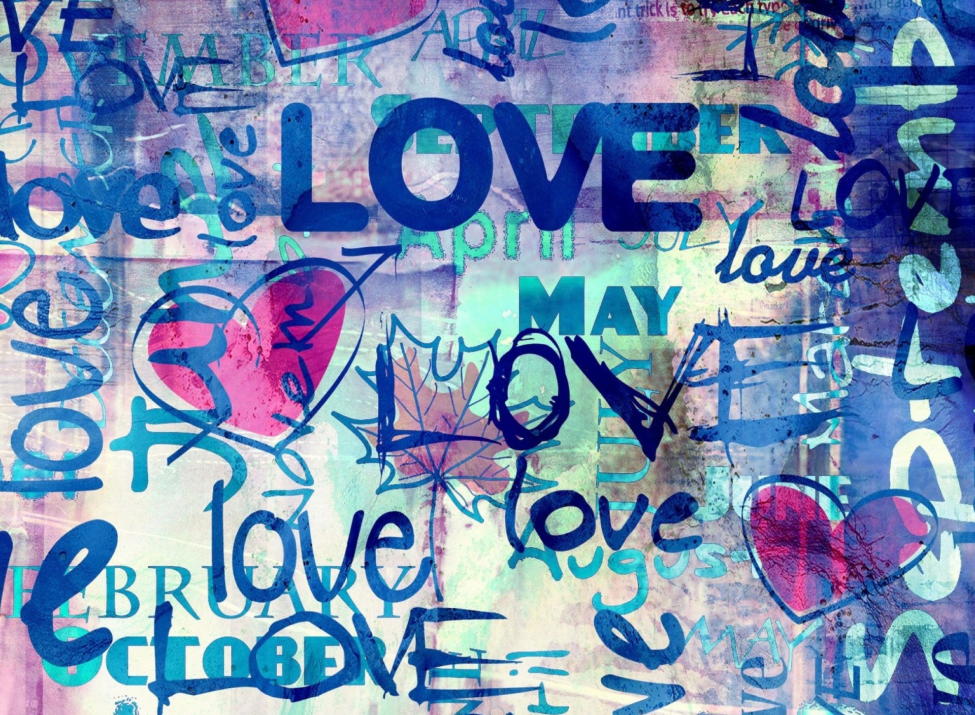 Fondo de pantalla Graffiti Love 1920x1408