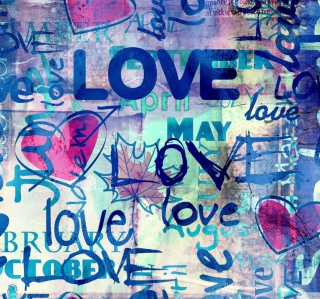 Graffiti Love papel de parede para celular para iPad mini