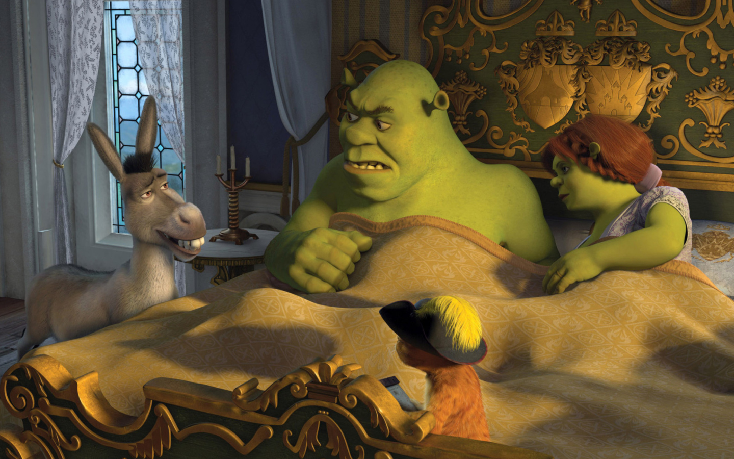 Screenshot №1 pro téma Cartoons Shrek 3 1440x900