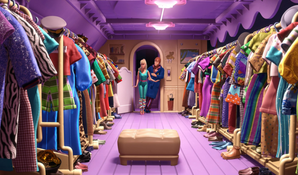 Обои Toy Story 3 Barbie And Ken Scene 1024x600