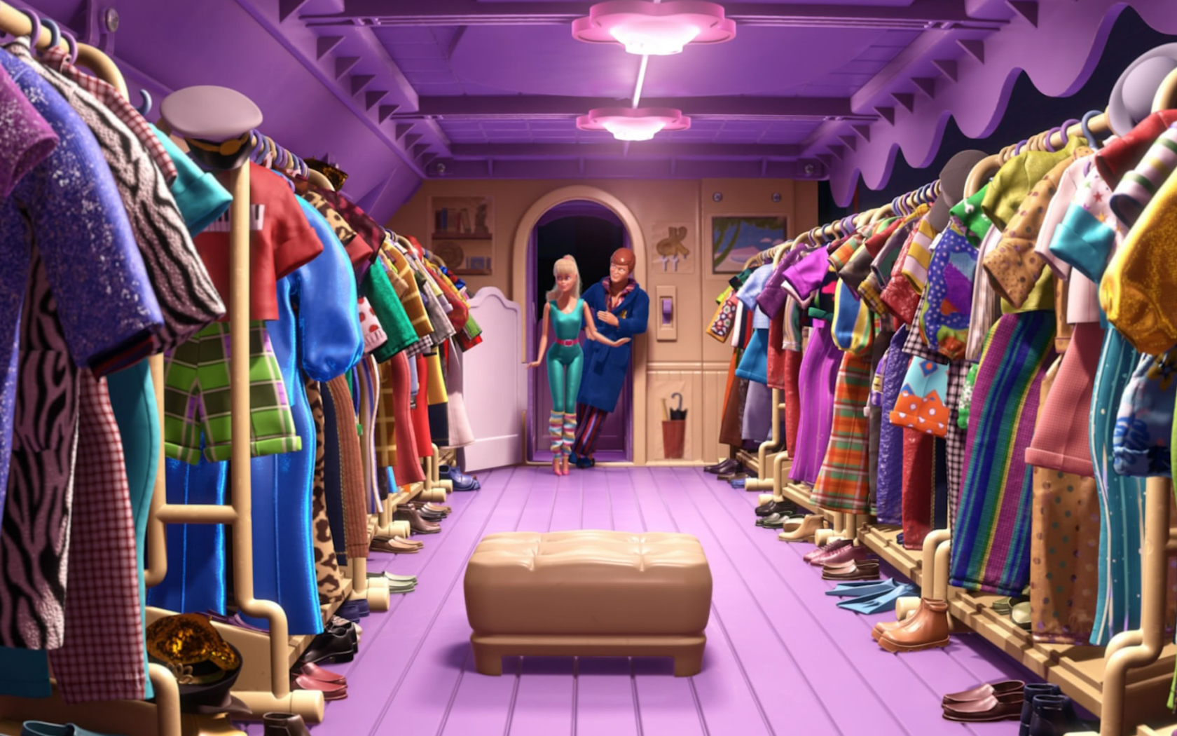 Screenshot №1 pro téma Toy Story 3 Barbie And Ken Scene 1680x1050