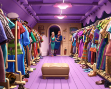 Sfondi Toy Story 3 Barbie And Ken Scene 220x176