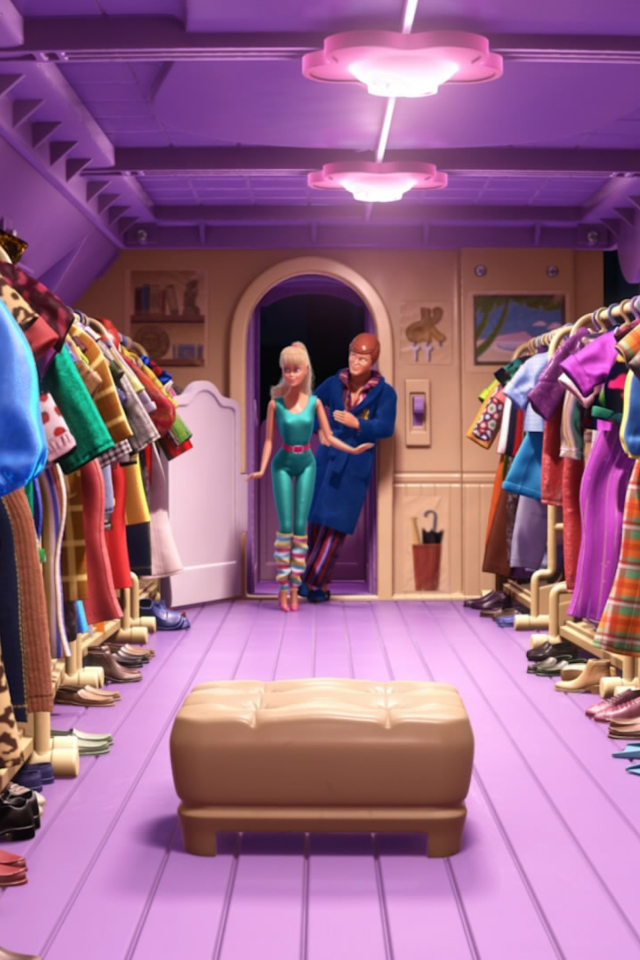 Fondo de pantalla Toy Story 3 Barbie And Ken Scene 640x960