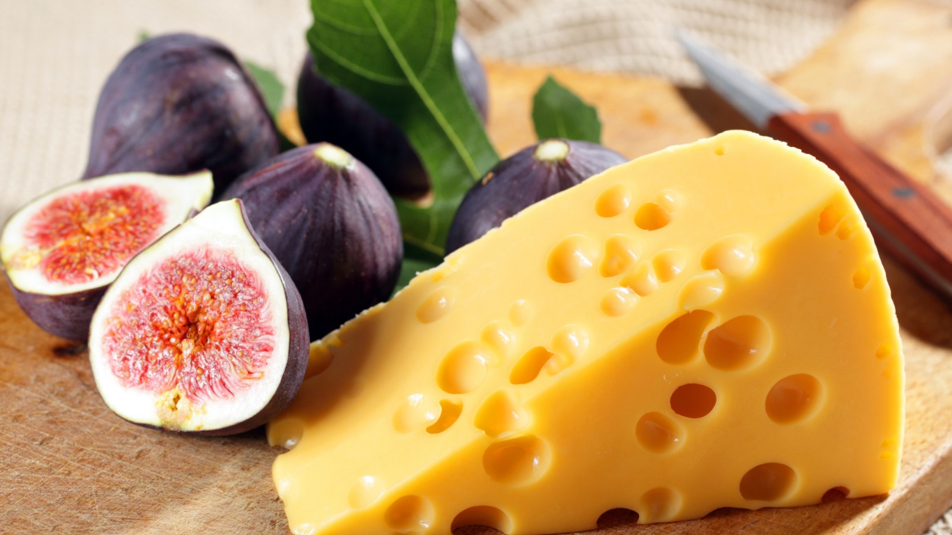 Das Fig And Cheese Wallpaper 1366x768