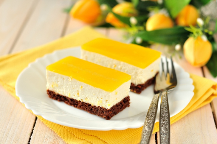 Yellow Souffle Dessert wallpaper