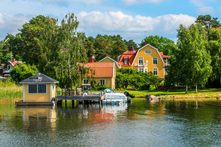 Fondo de pantalla Vaxholm, Sweden