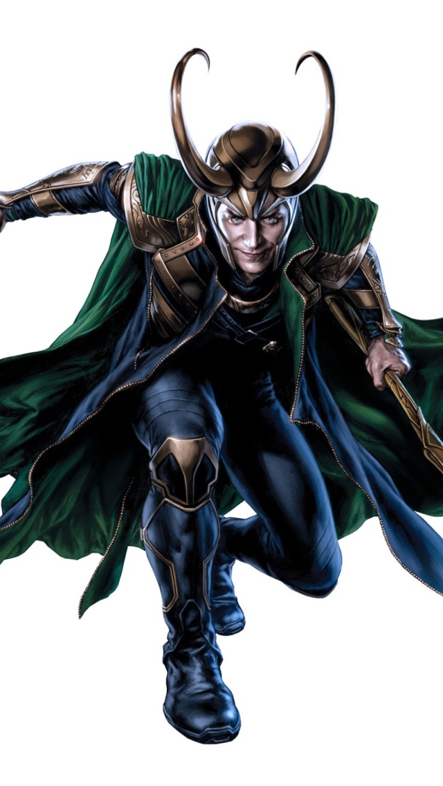 Sfondi Loki Laufeyson - The Avengers 640x1136
