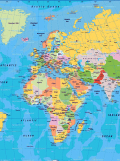 World Map wallpaper 240x320