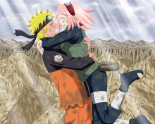 Screenshot №1 pro téma Uzumaki Naruto and Haruno Sakura 220x176