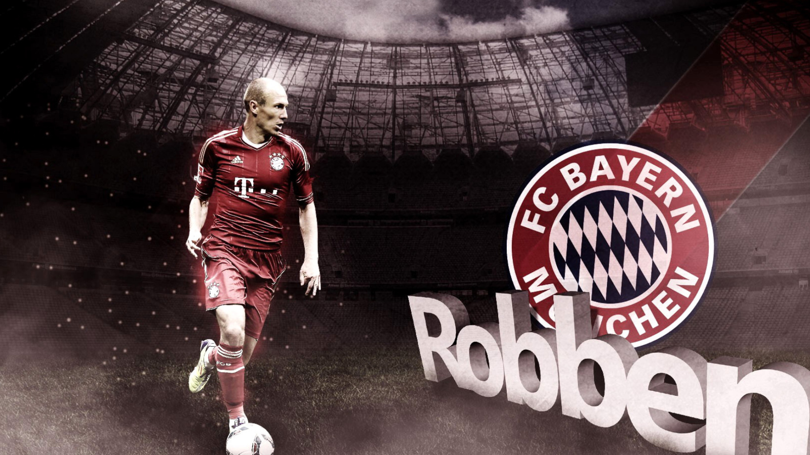 Arjen Robben wallpaper 1600x900