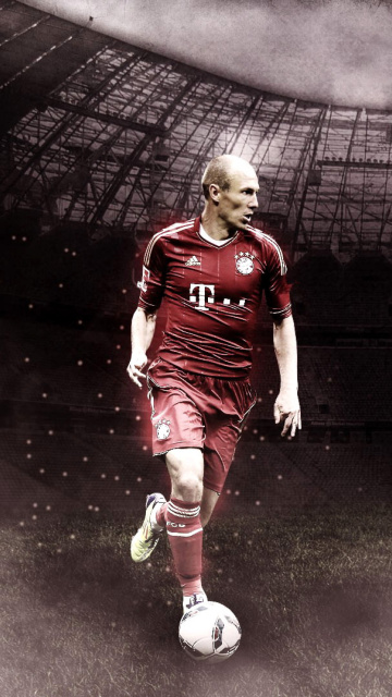 Fondo de pantalla Arjen Robben 360x640