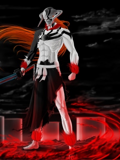 Fondo de pantalla Ichigo Vasto Lorde Bleach 240x320