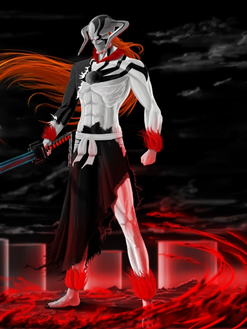 Ichigo Vasto Lorde Bleach screenshot #1 480x640