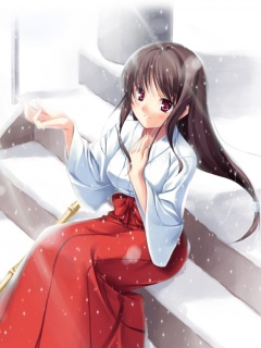 Das Gadis anime girl Wallpaper 240x320