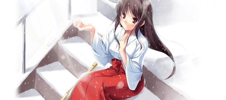 Das Gadis anime girl Wallpaper 720x320