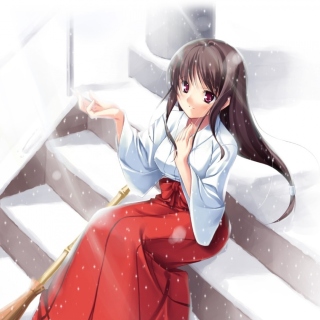 Gadis anime girl Background for iPad 2