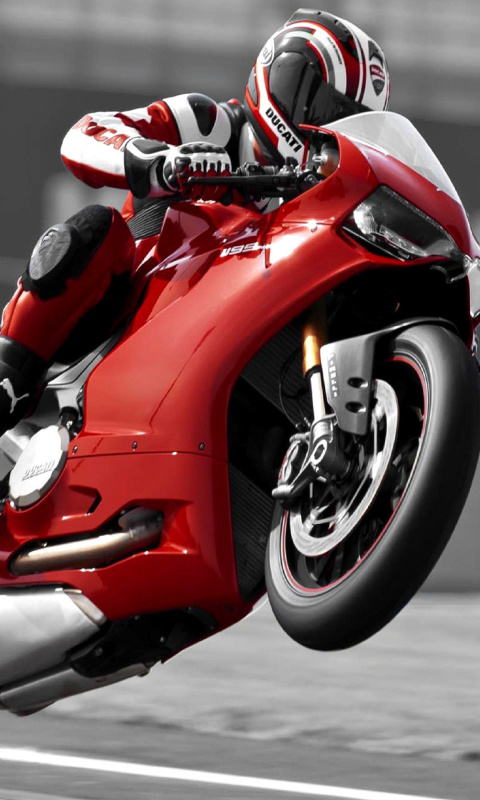 Fondo de pantalla Ducati 1199 Superbike 480x800