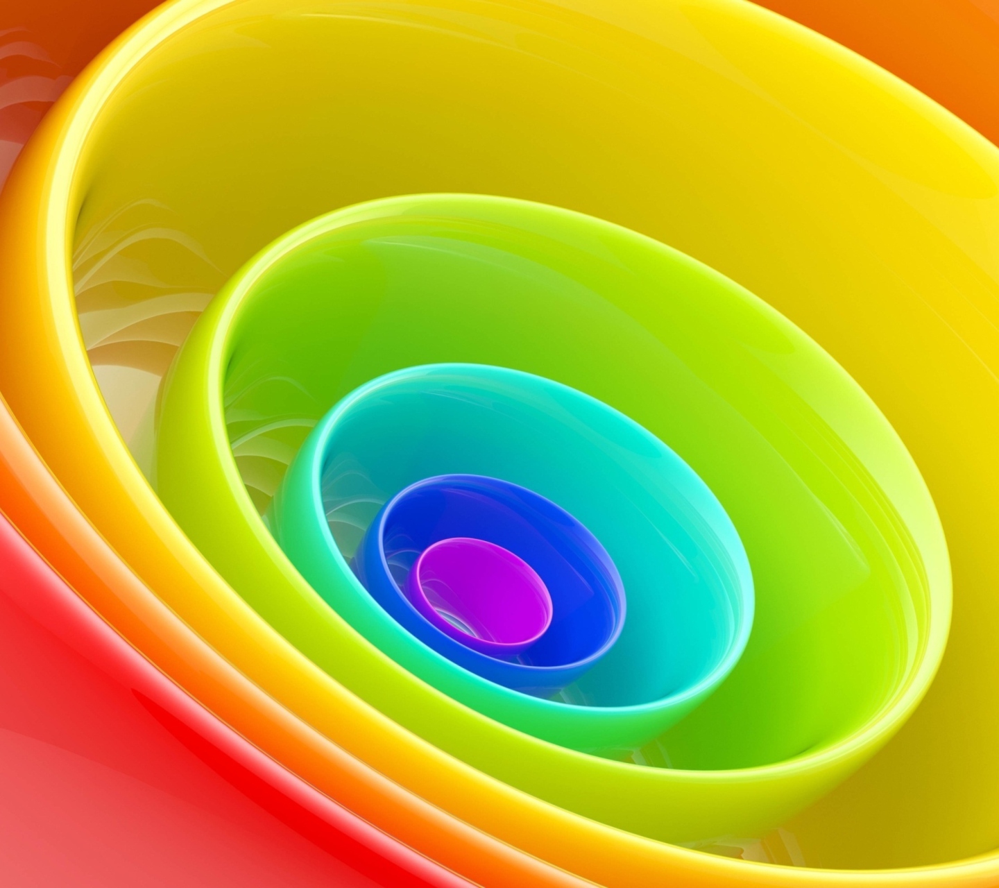 Das Rainbow Color Ring Wallpaper 1440x1280