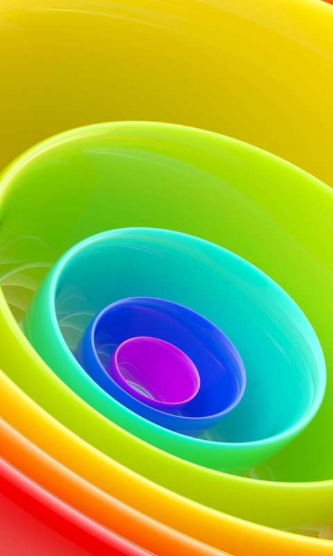 Screenshot №1 pro téma Rainbow Color Ring 480x800