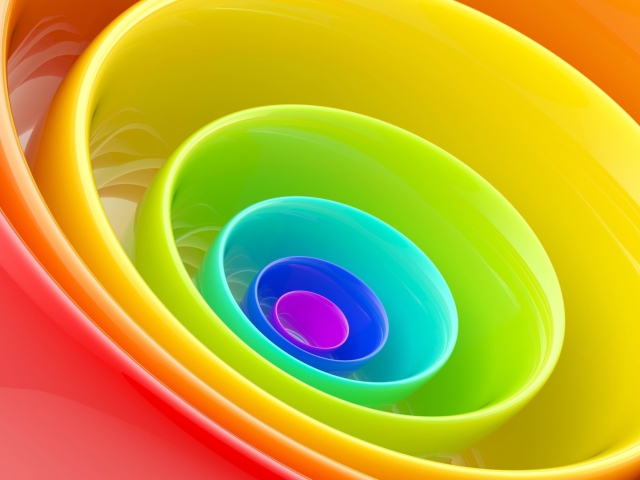 Rainbow Color Ring wallpaper 640x480