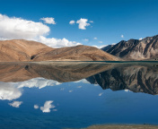 Screenshot №1 pro téma Pangong Tso lake in Tibet 176x144