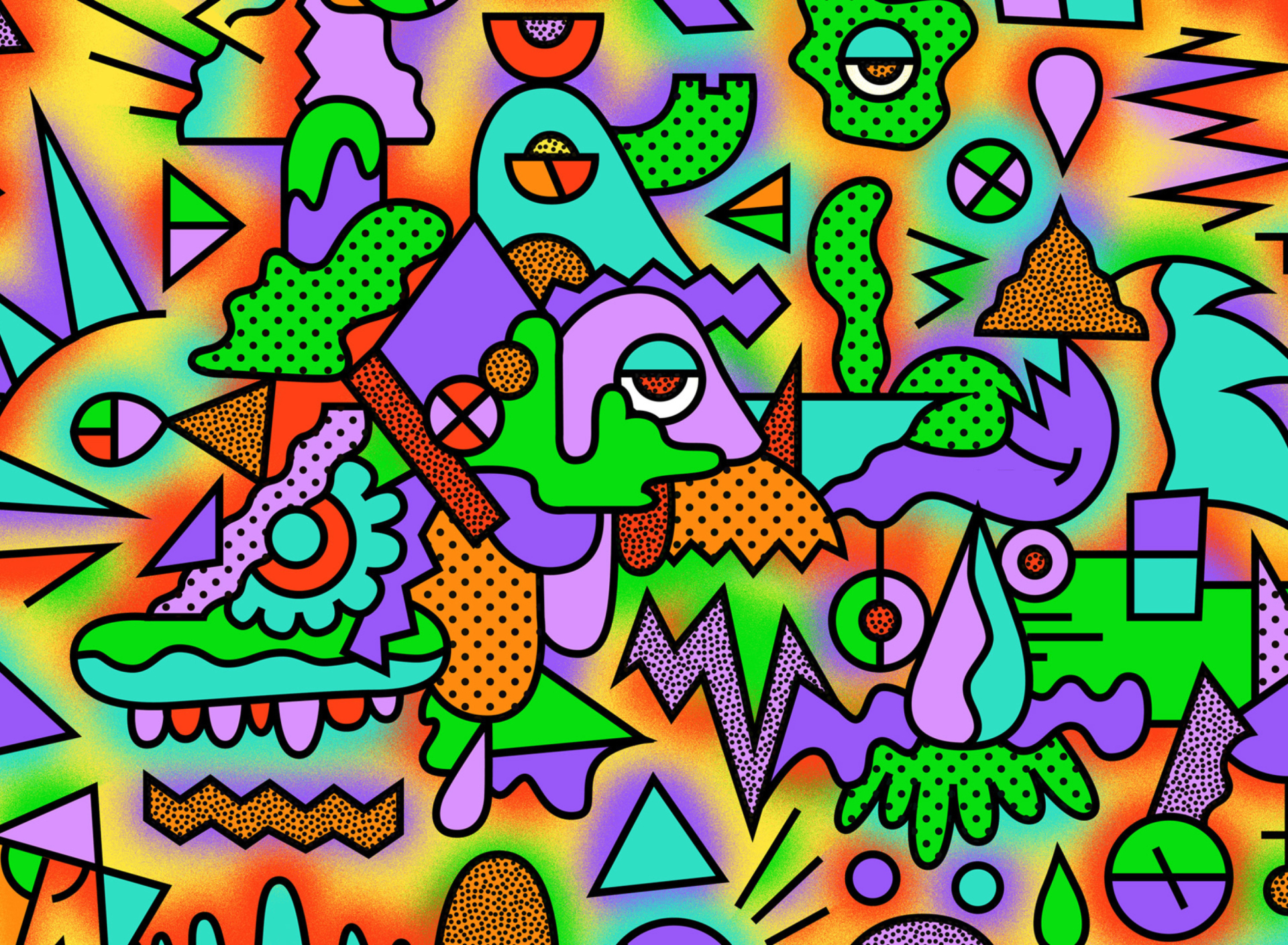 Psychedelic Abstraction wallpaper 1920x1408