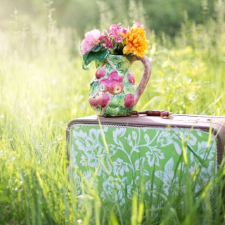 Bouquet in Creative Vase sfondi gratuiti per 208x208