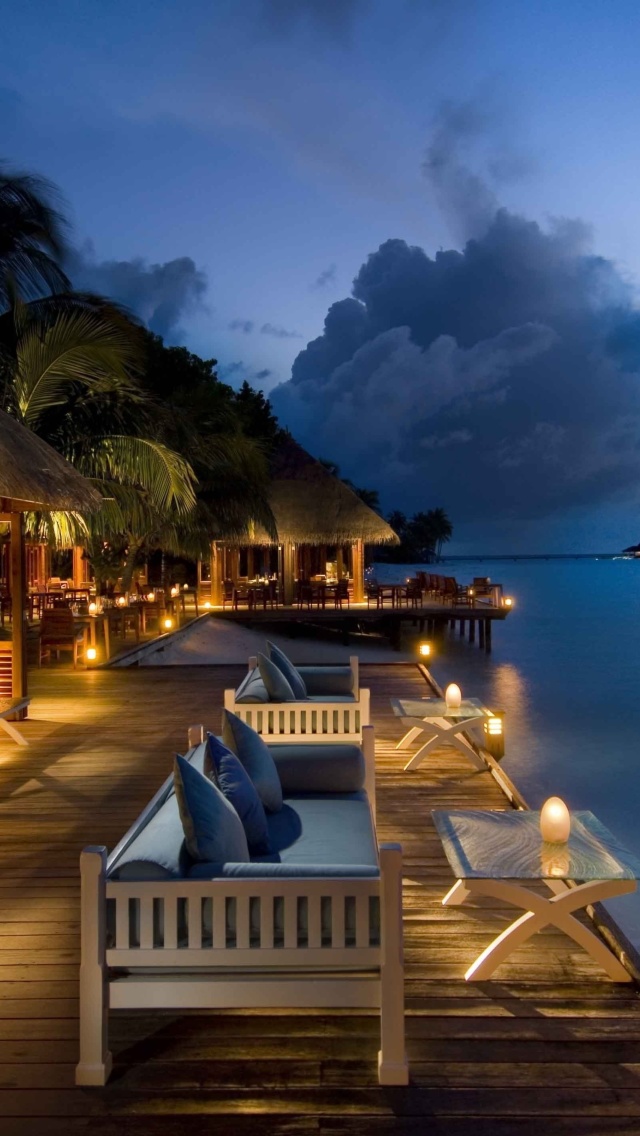 Das 5 Star Conrad Maldives Rangali Resort Wallpaper 640x1136