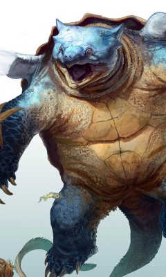 Fondo de pantalla Monster Turtle 240x400