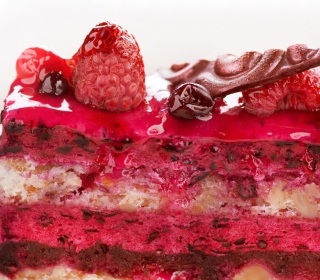 Kostenloses Delicious Berries Cake Wallpaper für iPad 2