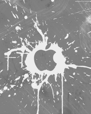 Apple Splash Logo - Obrázkek zdarma pro 320x480