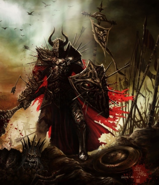 Diablo III Warrior - Obrázkek zdarma pro iPhone 4
