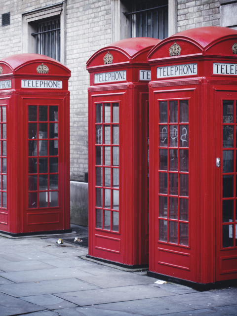 Screenshot №1 pro téma Red English Phone Booths 480x640