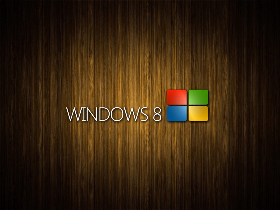 Windows 8 Wooden Emblem wallpaper 1152x864