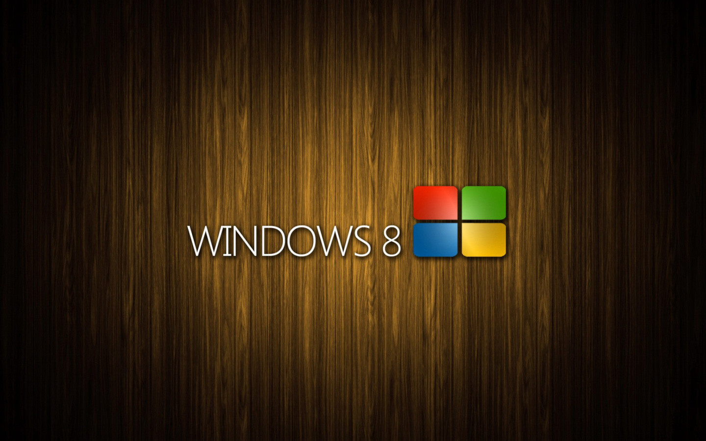 Das Windows 8 Wooden Emblem Wallpaper 1440x900