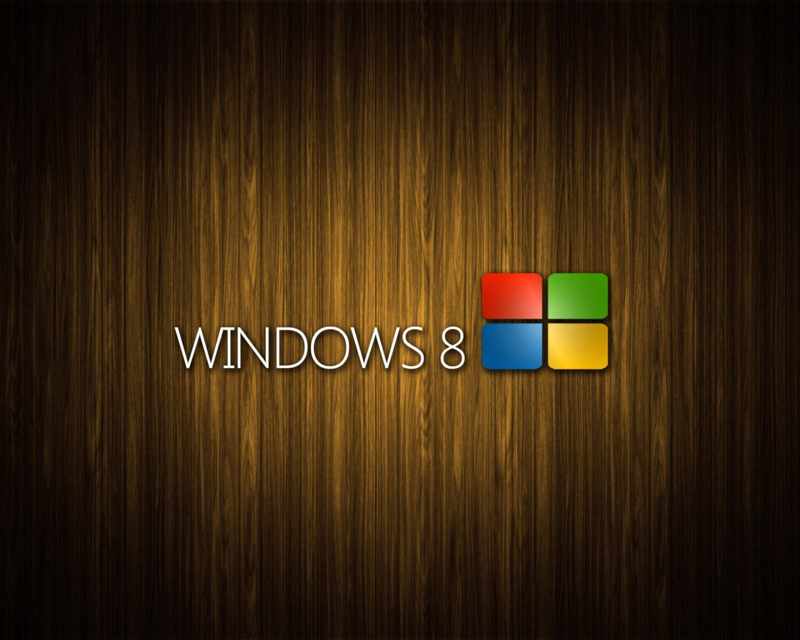 Windows 8 Wooden Emblem wallpaper 1600x1280
